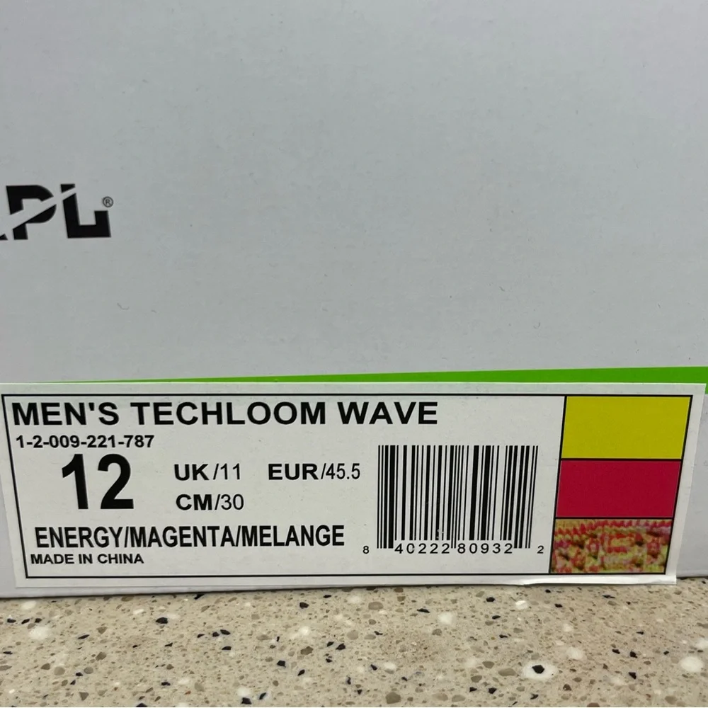 Men’s APL Athletics Propulsion Labs TechLoom Wave Size 12 New in Box Magenta/Mel